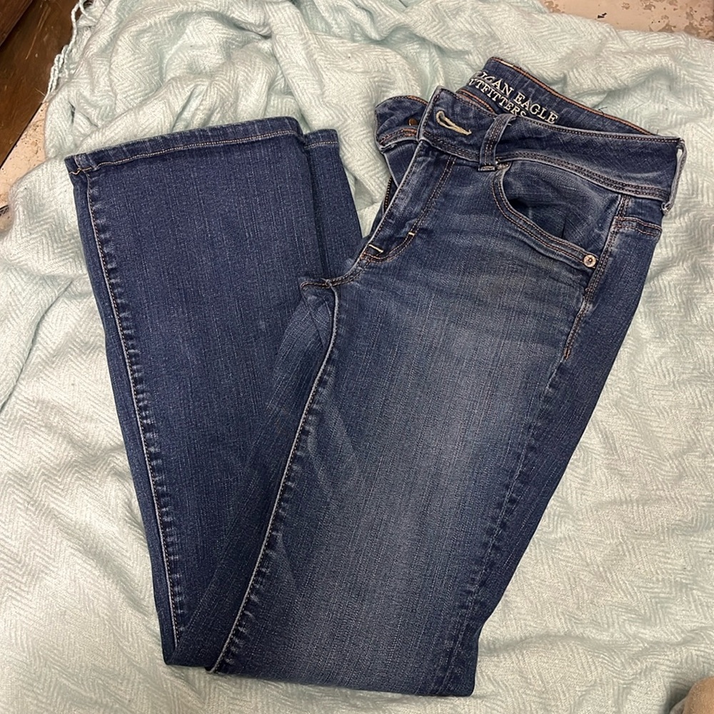 low rise bootcut jeans